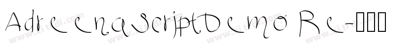 AdreenaScriptDemo Re字体转换